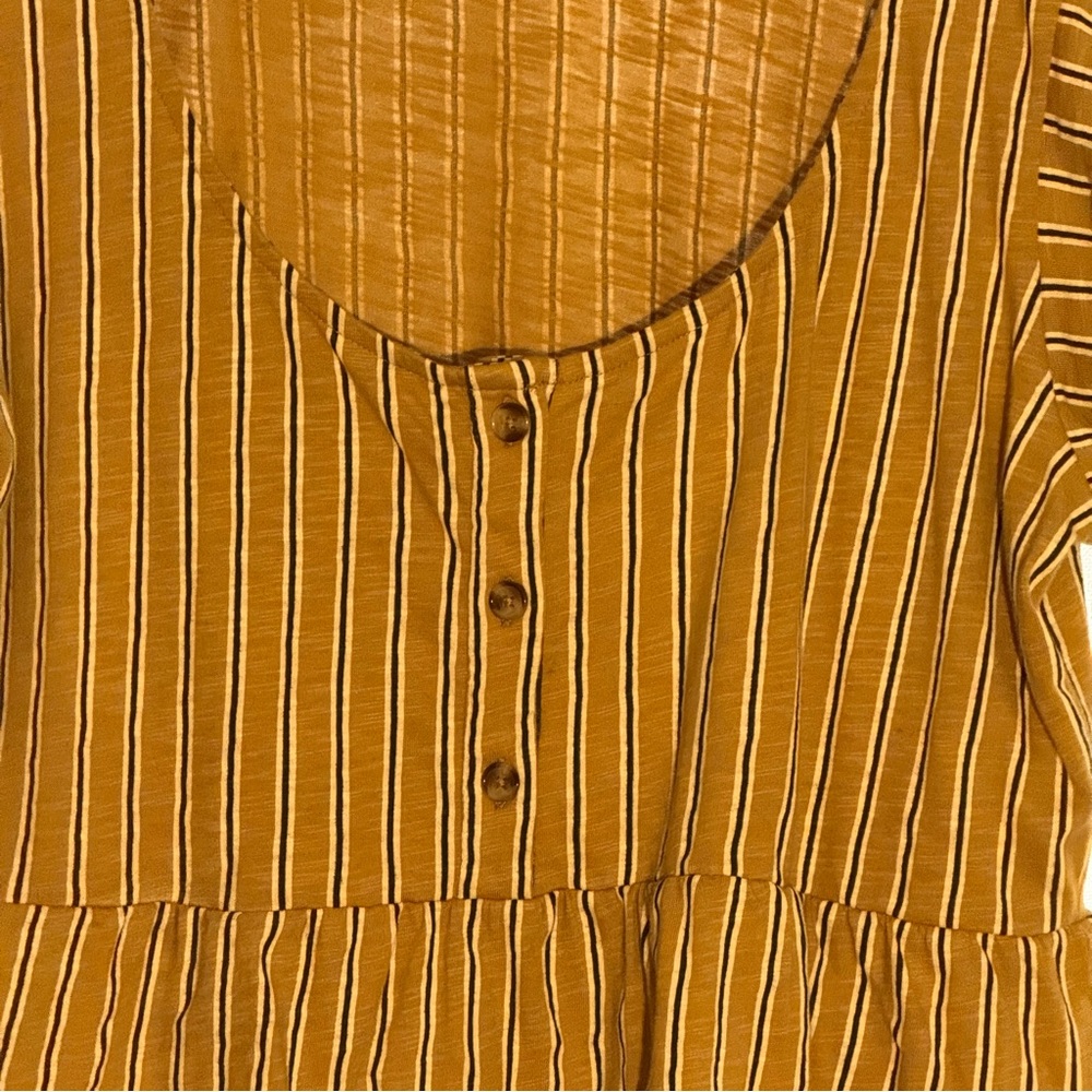 Boho Gold and‎ Black 100% Cotton Knit Top - Picture 3 of 8